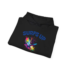 Surf's Up Unisex Heavy Blend Hooded Sweatshirt - Vibrant Beachwear for Surfers