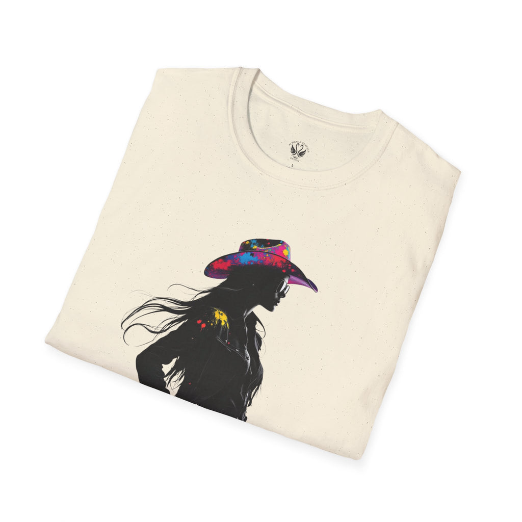 Cowgirl Vibes Unisex Softstyle T-Shirt - Trendy Western Graphic Tee