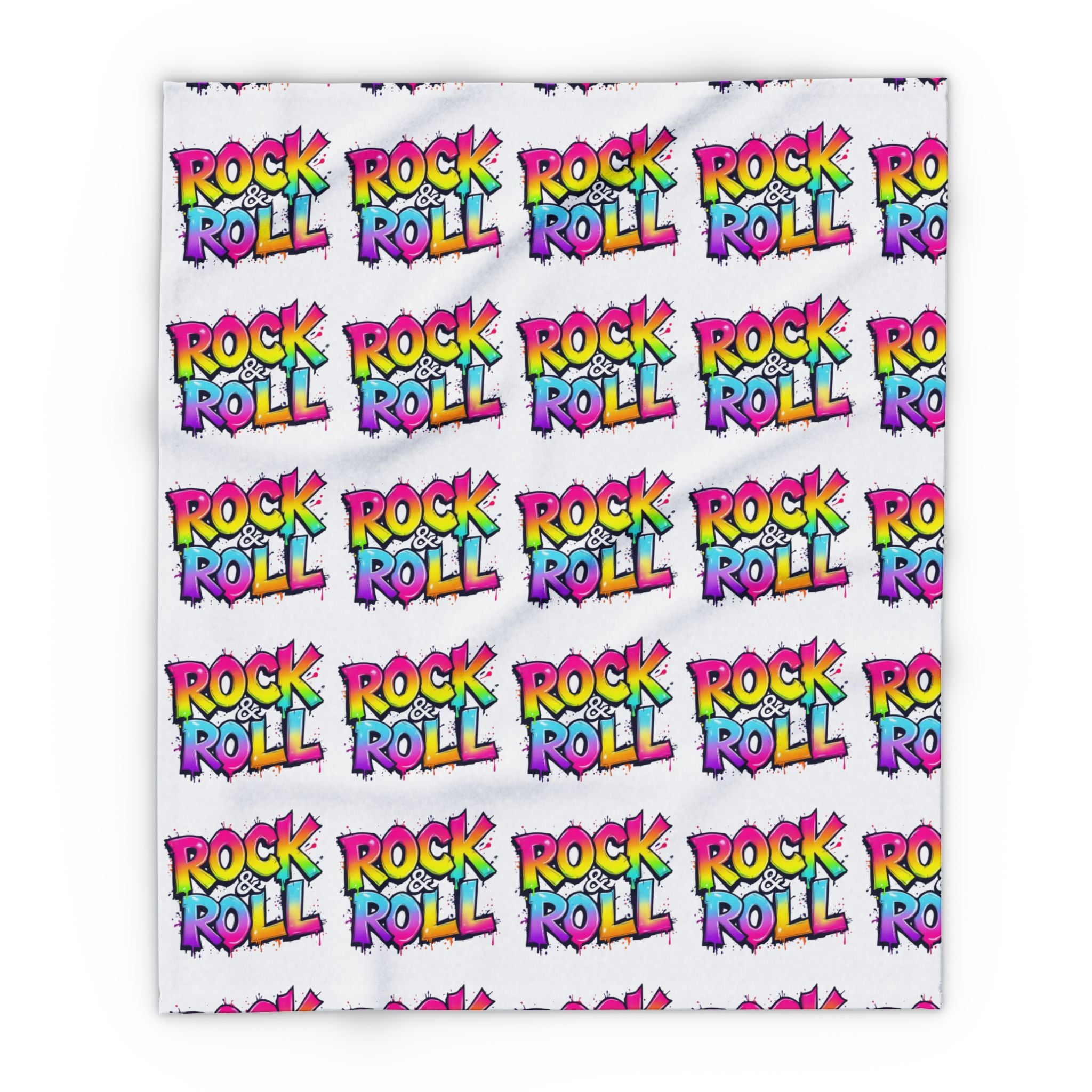 Rock & Roll Arctic Fleece Blanket, Cozy Throw, Music Lover Gift, Vibrant Decor, Concert Merchandise, Unique Home Accessory