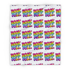 Rock & Roll Arctic Fleece Blanket, Cozy Throw, Music Lover Gift, Vibrant Decor, Concert Merchandise, Unique Home Accessory