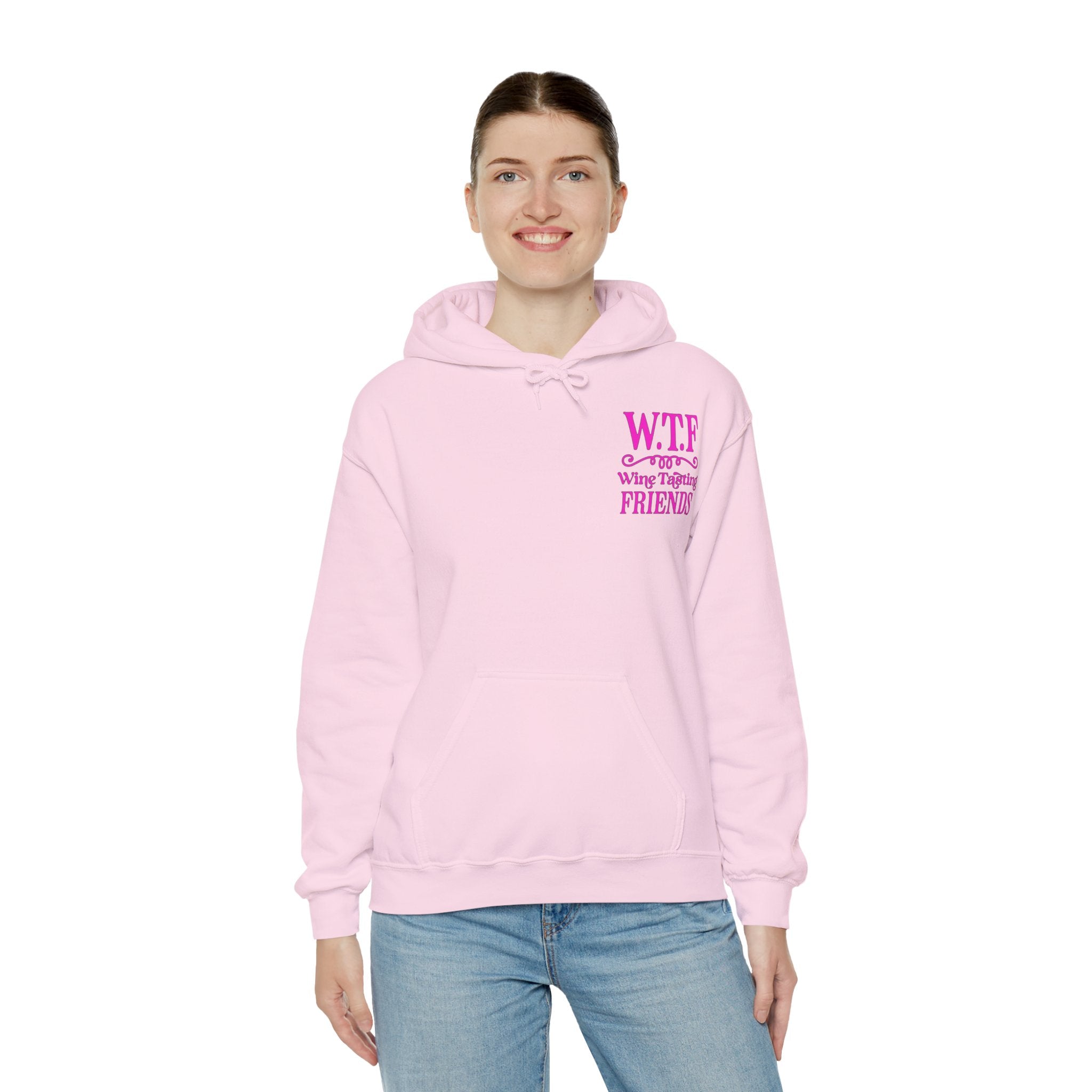 W.T.F. Wine Tasting Friends Hoodie - Unisex Heavy Blend Sweatshirt for Wine Lovers, Gift for Friends, Cozy Apparel for Tastings, Wine [...]