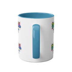Colorful Graffiti Coffee Mug - 11oz Two-Tone "DEAL Canterbury"