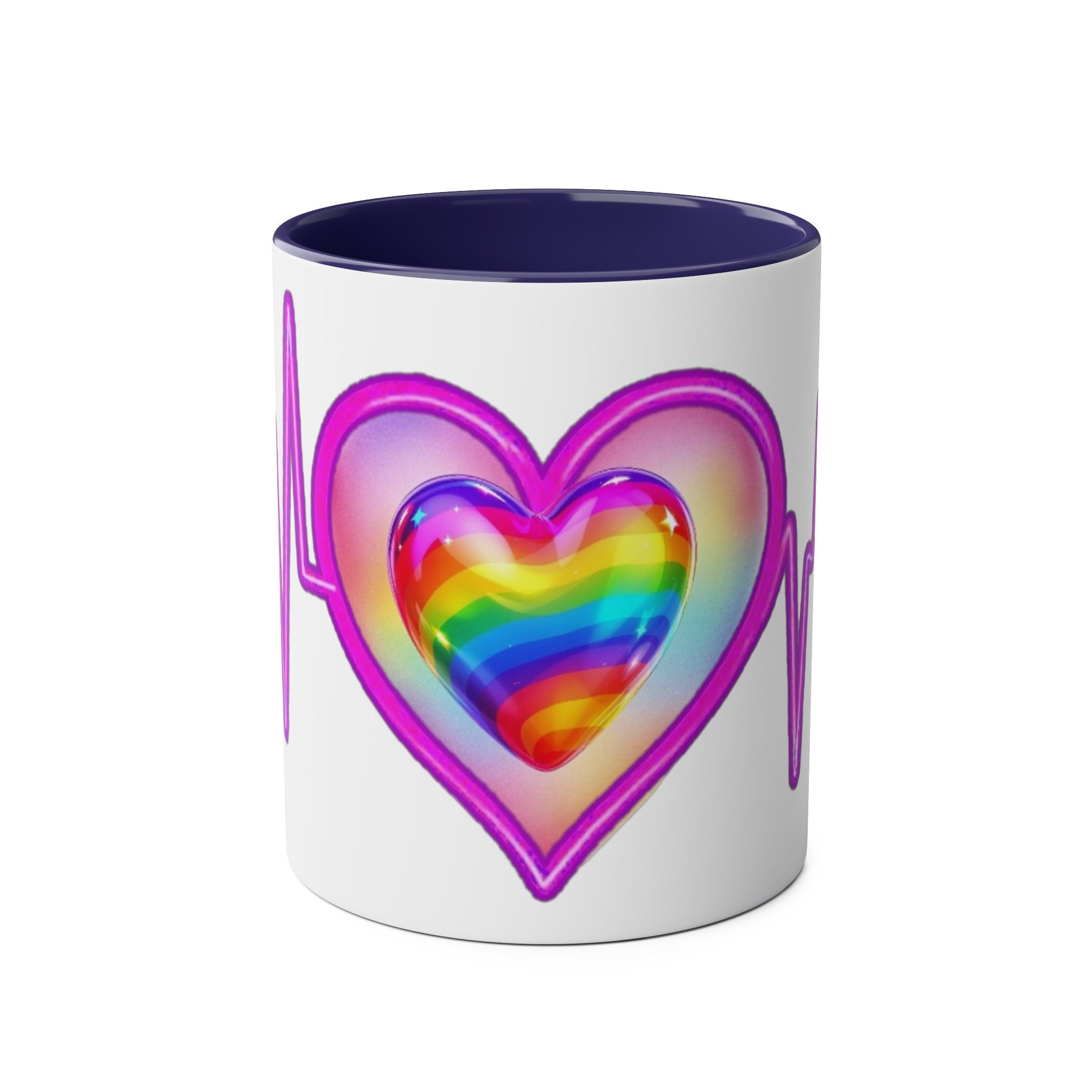 Vibrant Heartbeat Coffee Mug, Rainbow Heart Mug, Colorful Gift for LGBTQ+ Pride, Cute Coffee Cup for Heartfelt Moments, Artistic Mug [...]