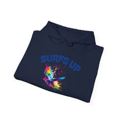 Surf's Up Unisex Heavy Blend Hooded Sweatshirt - Vibrant Beachwear for Surfers