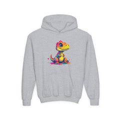 Colorful Dino Youth Hoodie – Fun and Playful Sweatshirt for Kids