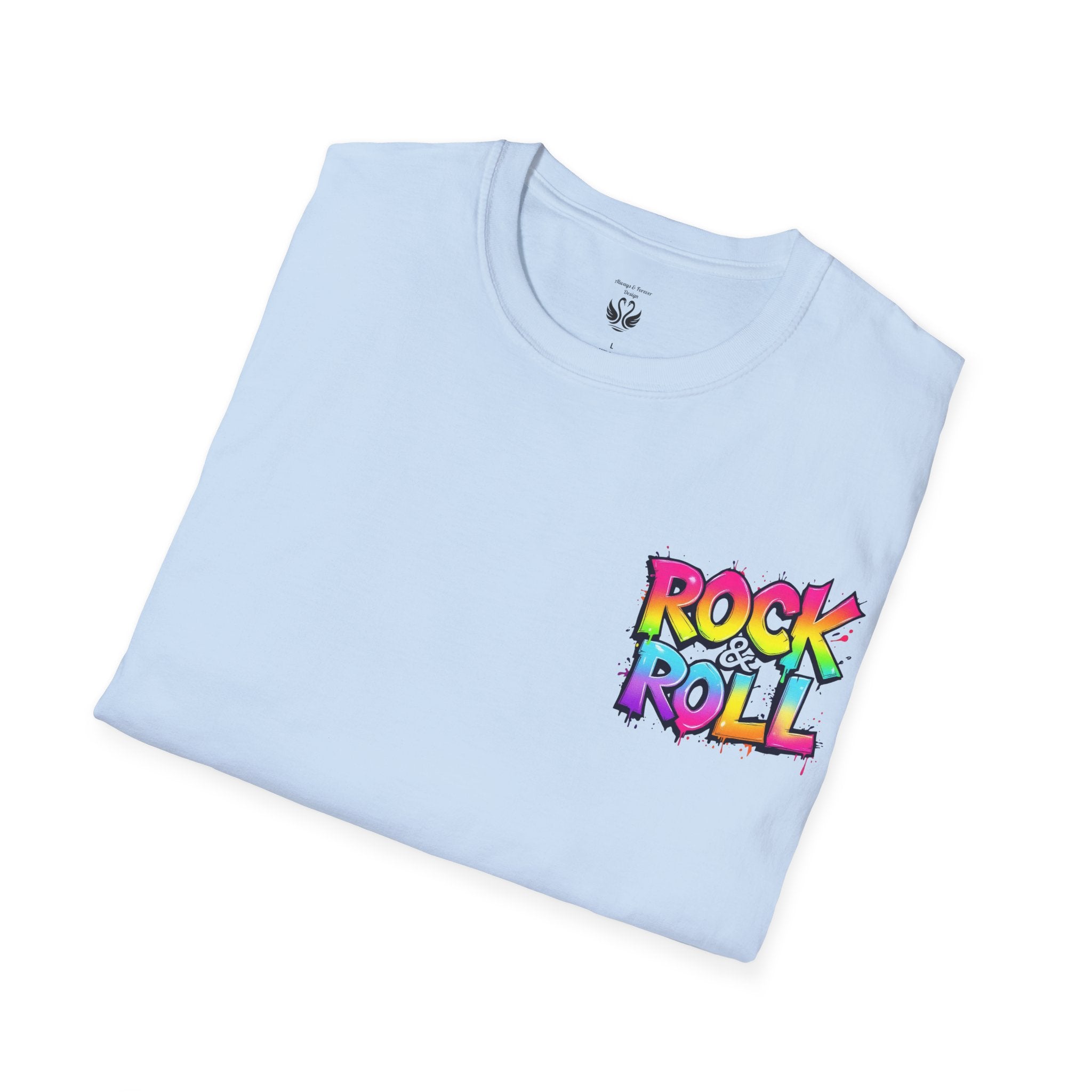 Colorful Rock & Roll Unisex T-Shirt, Vintage Music Tee, Festival Shirt, Gift for Music Lovers, Concert Apparel