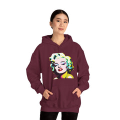 Colorful Marilyn Monroe Sweatshirt, Retro Hoodie, Pop Art Sweater, Unisex Lounge Wear, Gift for Art Lovers, Fashion Statement