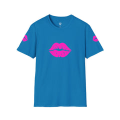 Kiss Lip Graphic Tee – Cute Unisex T-Shirt for Flirty Vibes, Perfect for Valentine's Day, Casual Outings, Gifts, Summer Fashion