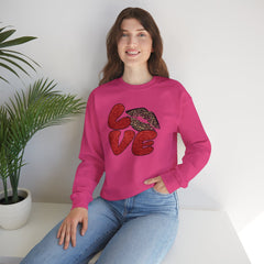 Love Graphic Sweatshirt, Cozy Crewneck for Couples, Valentine's Day Gift, Trendy Casual Wear, Fashionable Lounge Top
