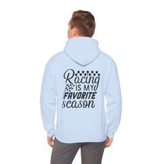 Racing-Themed Hooded Sweatshirt, Ideal for Race Fans, Comfortable, Casual Wear, Great Gift for Motorsports Enthusiasts, Unisex Design
