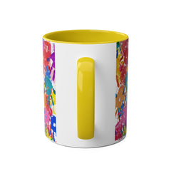 Vibrant Handprint Coffee Mug - 11oz Colorful Gift for Kids & Families