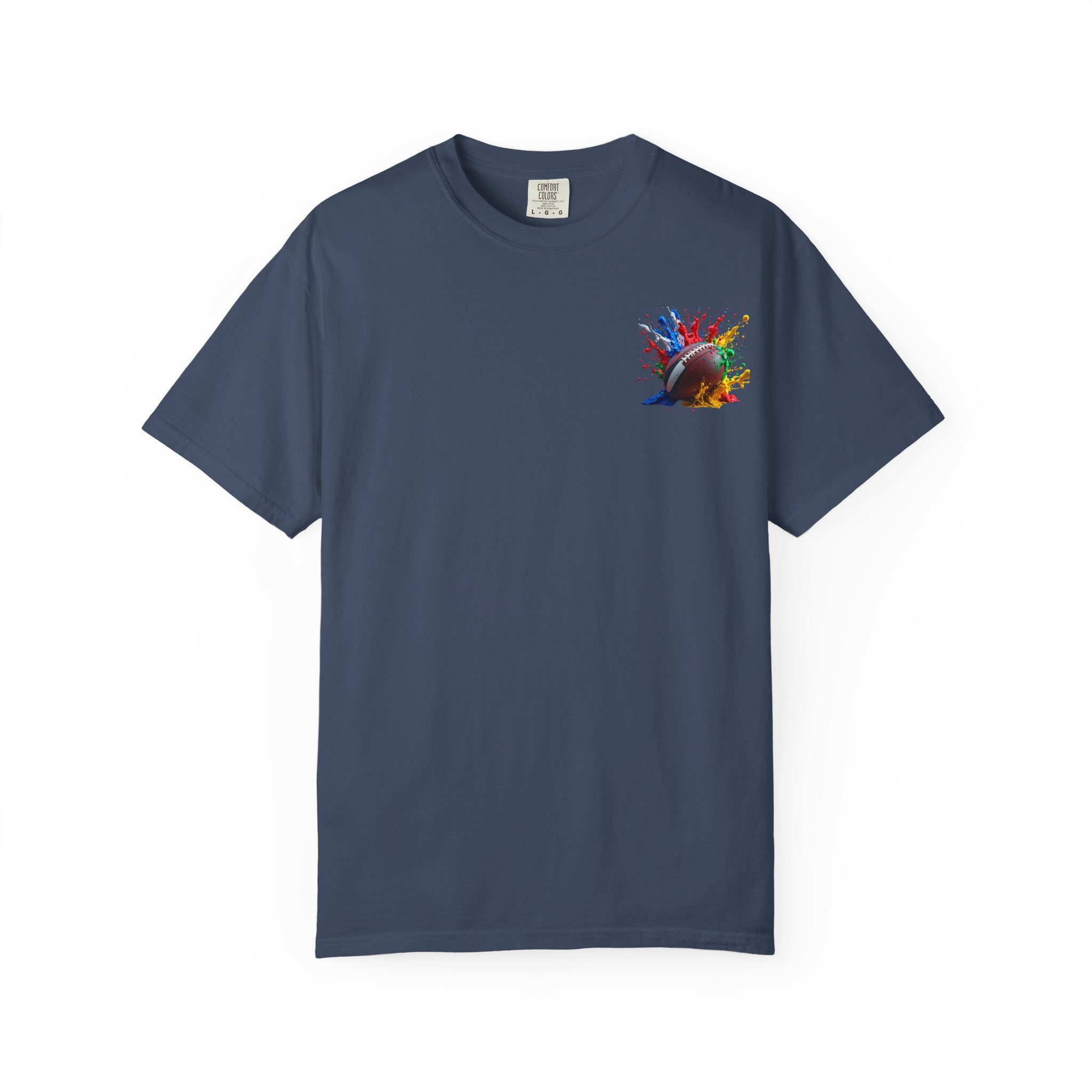 Rugby Ball Graphic T-Shirt, Unisex Vintage Tee, Perfect for Festivals, Beach Days, and Casual Wear, Gift for Sun Lovers