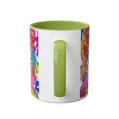 Vibrant Handprint Coffee Mug - 11oz Colorful Gift for Kids & Families
