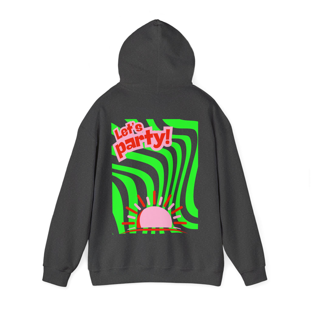 Colorful Party-Themed Hooded Sweatshirt – Perfect for Celebrations, Casual Wear, Gifts, Festivals, Unisex Style