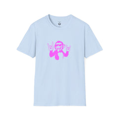 Rockin' Monkey Unisex Softstyle T-Shirt | Fun Graphic Tee | Great Gift for Music Lovers | Perfect for Parties & Casual Wear