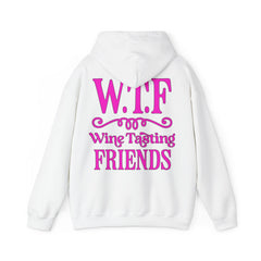 W.T.F. Wine Tasting Friends Hoodie - Unisex Heavy Blend Sweatshirt for Wine Lovers, Gift for Friends, Cozy Apparel for Tastings, Wine [...]