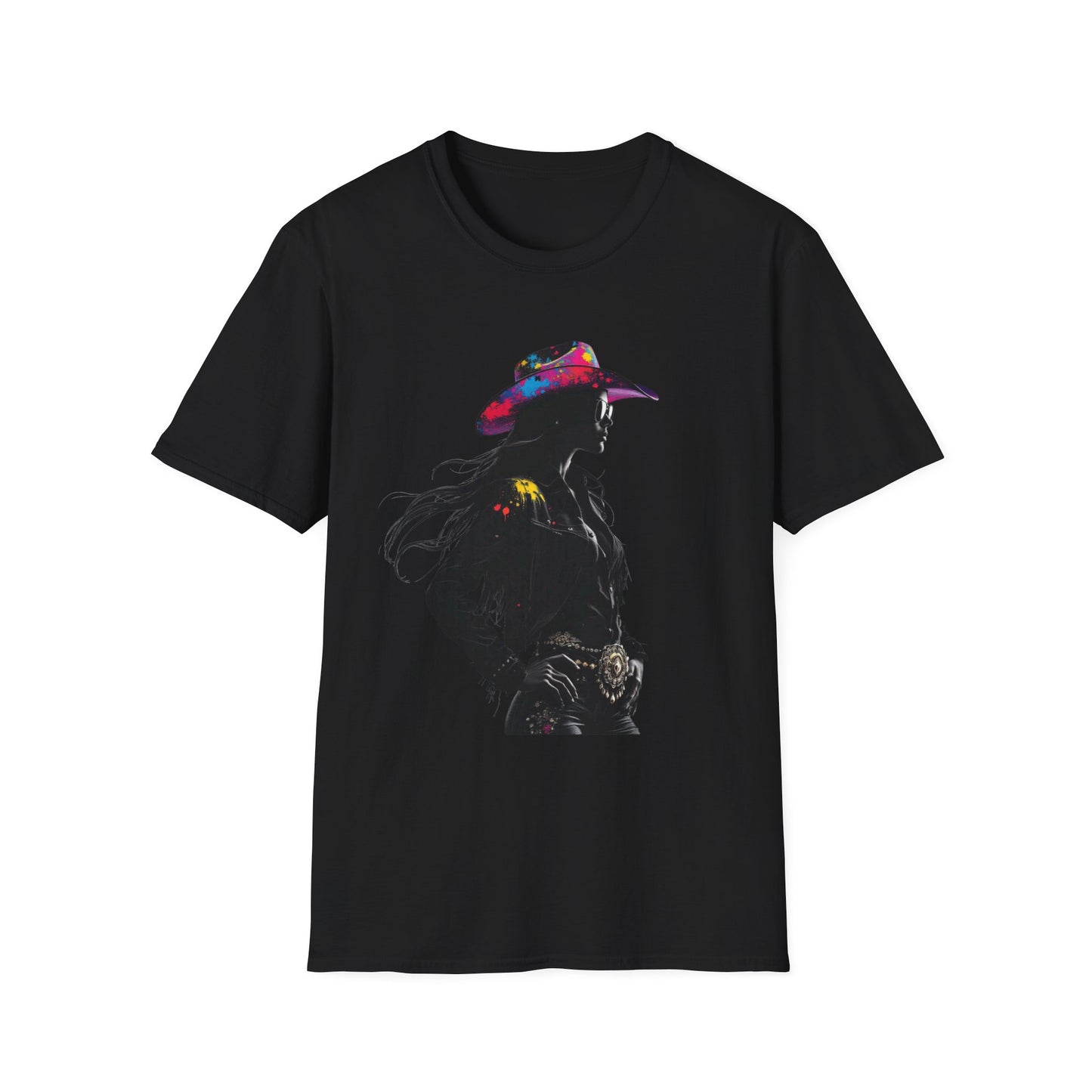 Cowgirl Vibes Unisex Softstyle T-Shirt - Trendy Western Graphic Tee