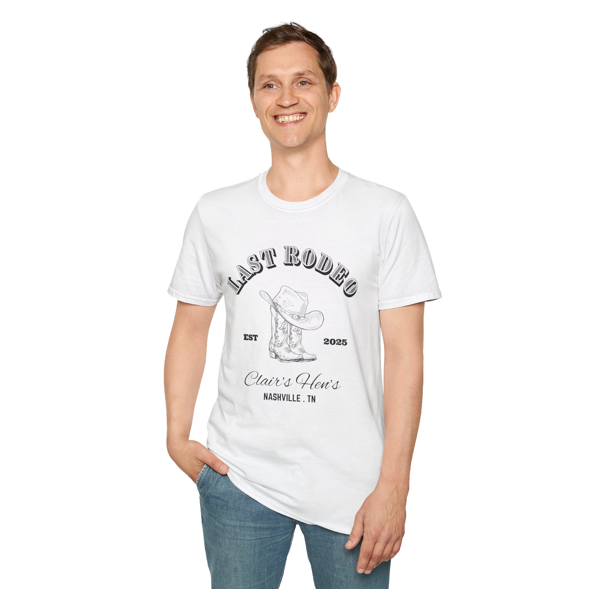 Last Rodeo Unisex Softstyle T-Shirt, Vintage Western Tee, Country Music Shirt, Nashville Souvenir, Festival Apparel