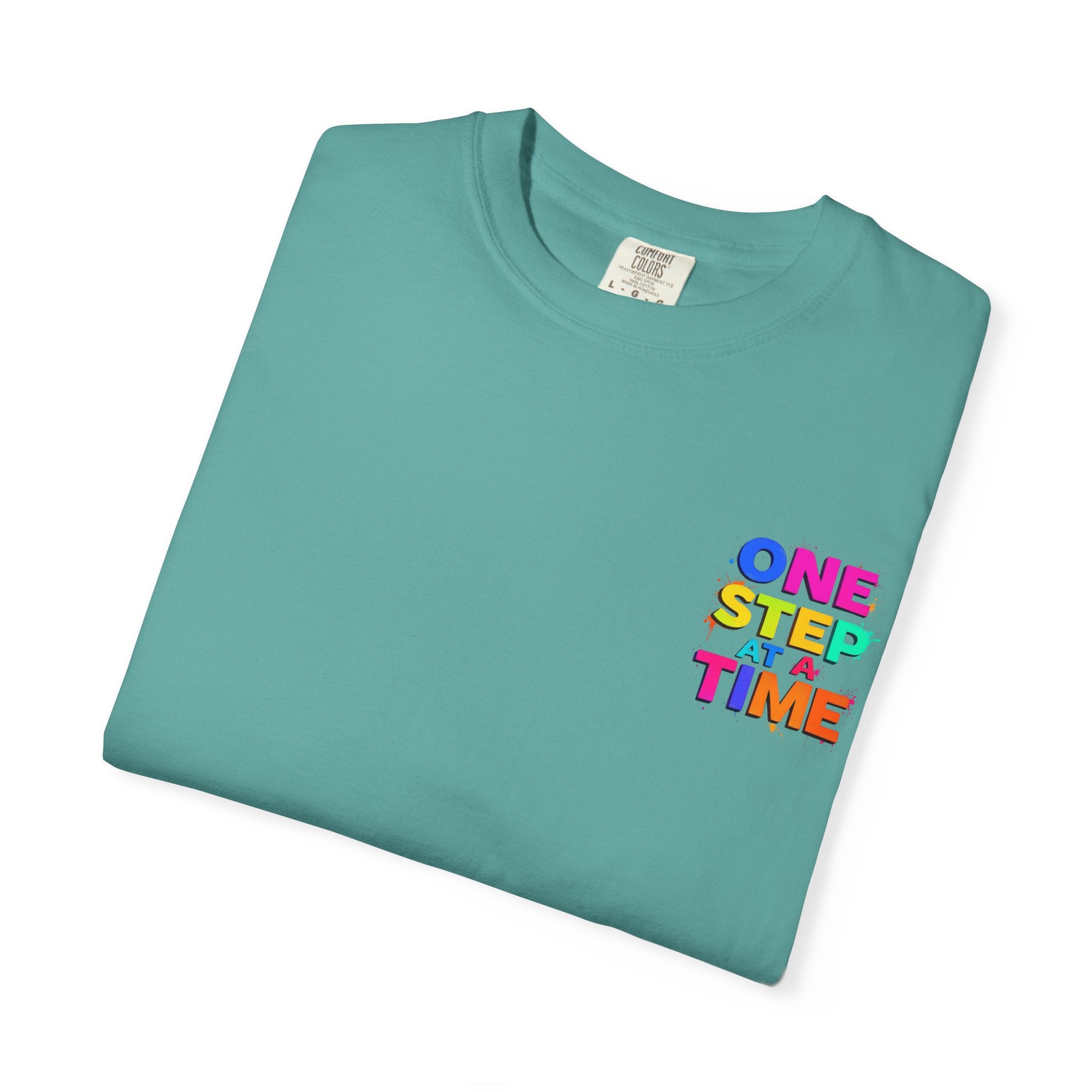 One Step at a Time Graphic T-Shirt, Unisex Vintage Tee, Perfect for Festivals, Beach Days, and Casual Wear, Gift for Sun Lovers