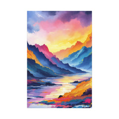Vibrant Landscape Canvas Art Wraps - 16" Wall Decor for Nature Lovers