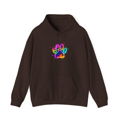 Colourful Paw Print Hoodie for Animal Lovers