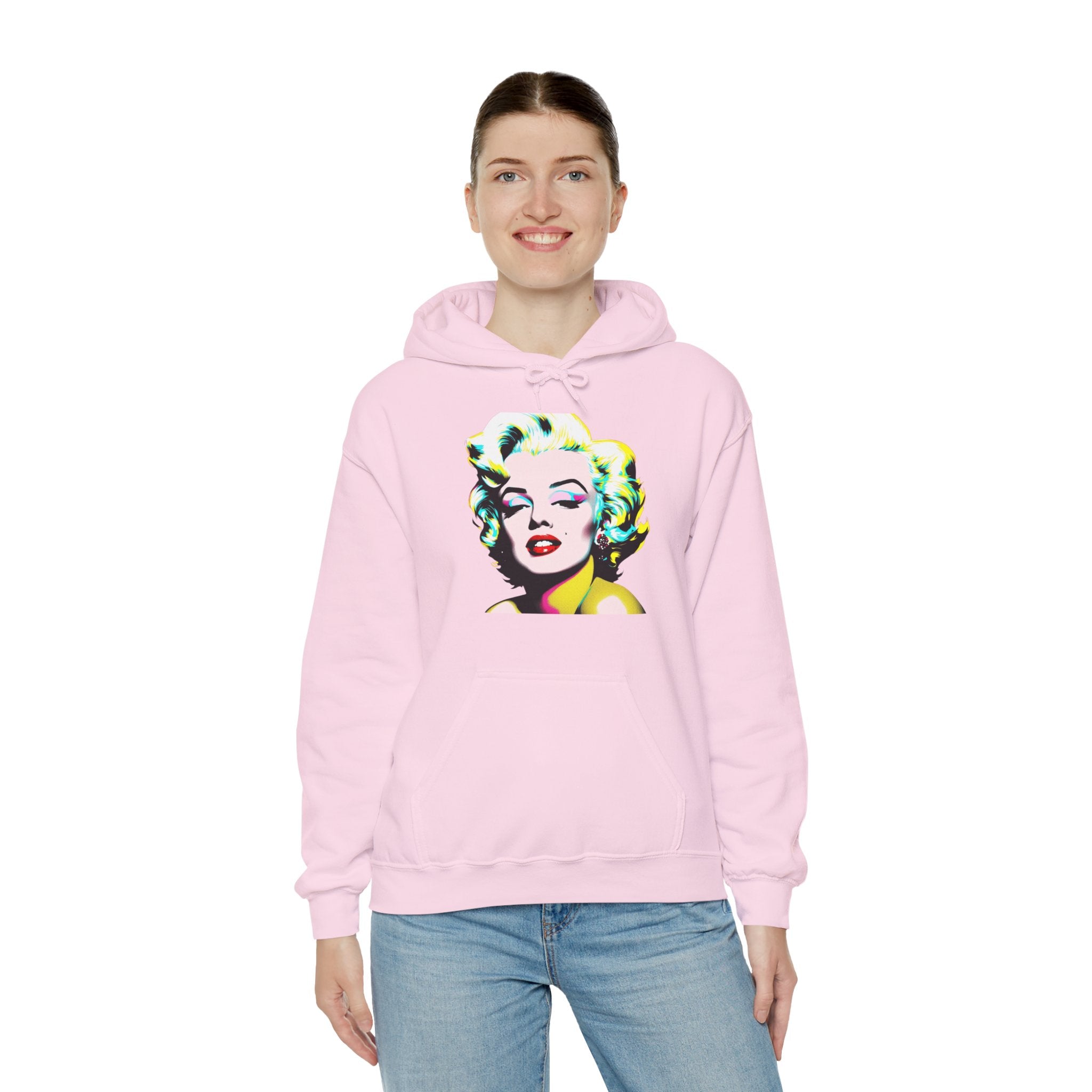 Colorful Marilyn Monroe Sweatshirt, Retro Hoodie, Pop Art Sweater, Unisex Lounge Wear, Gift for Art Lovers, Fashion Statement