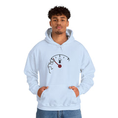 Fuel Gauge Graphic Hoodie, Unisex Sweatshirt for Gamers, Cozy Gift for Tech Lovers, Perfect for Casual Wear, Comfy Everyday Hoodie