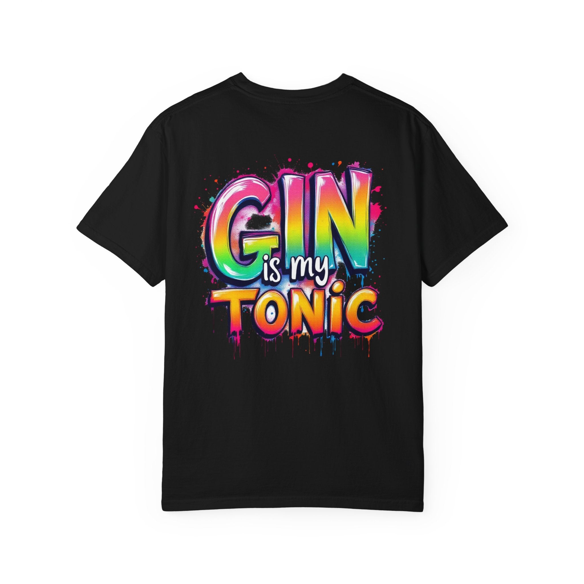 Gin is my Tonic Graphic T-Shirt, Unisex Vintage Tee, Perfect for Festivals, Beach Days, and Casual Wear, Gift for Sun Lovers
