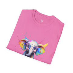 Cute Elephant Graphic T-Shirt, Fun Animal Tee, Gift for Animal Lovers, Casual Wear, Birthday, Eco-Friendly Cotton