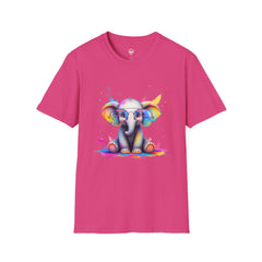 Cute Elephant Graphic T-Shirt, Fun Animal Tee, Gift for Animal Lovers, Casual Wear, Birthday, Eco-Friendly Cotton