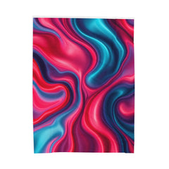 Vibrant Swirl Velveteen Plush Blanket - Cozy Soft Throw for Home Decor