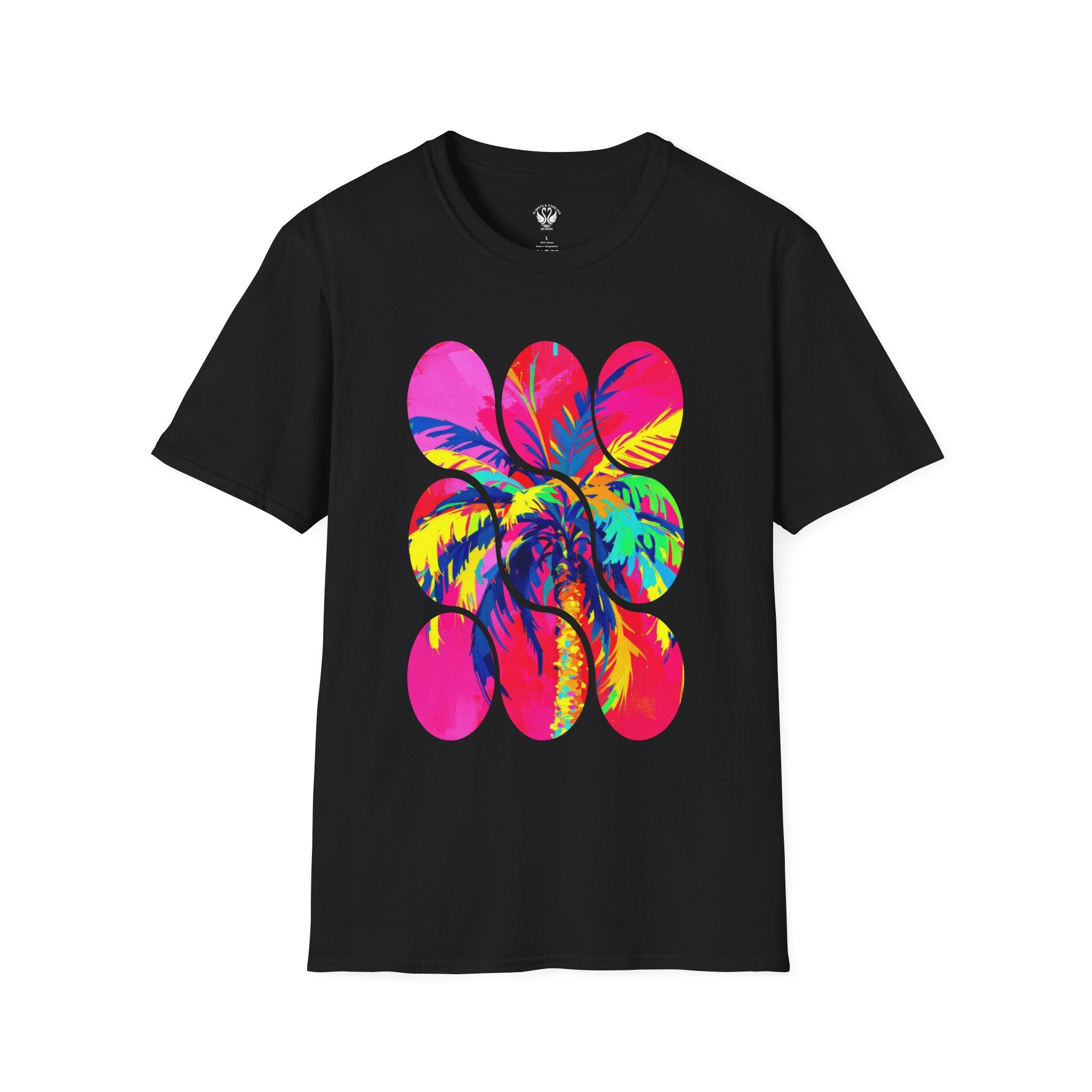 Vibrant Tropical T-Shirt, Beachwear, Summer Apparel, Casual Outfit, Gift for Friends, Festival Fashion