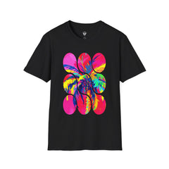Vibrant Tropical T-Shirt, Beachwear, Summer Apparel, Casual Outfit, Gift for Friends, Festival Fashion