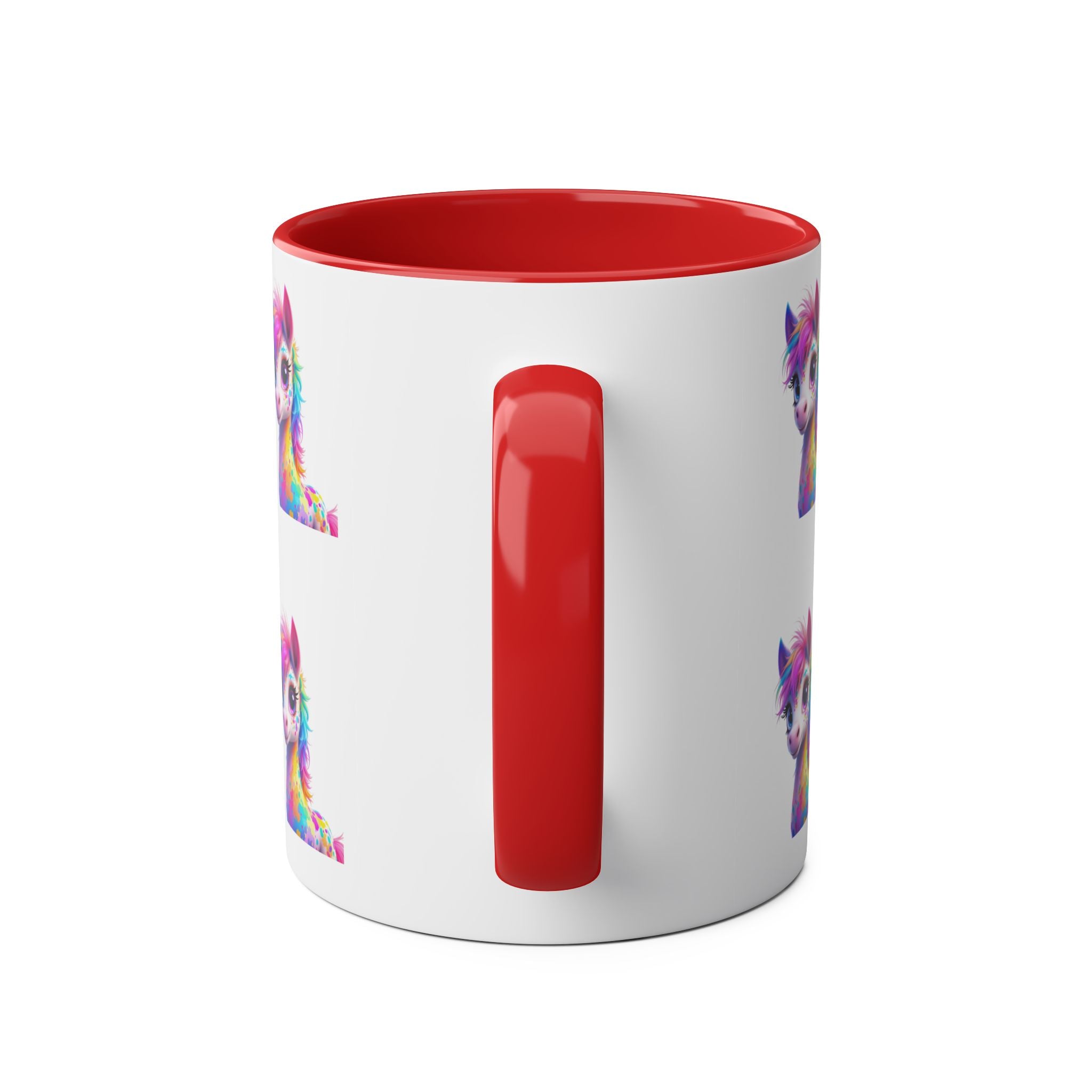 Whimsical Unicorn Two-Tone Coffee Mug - 11oz Colorful Design
