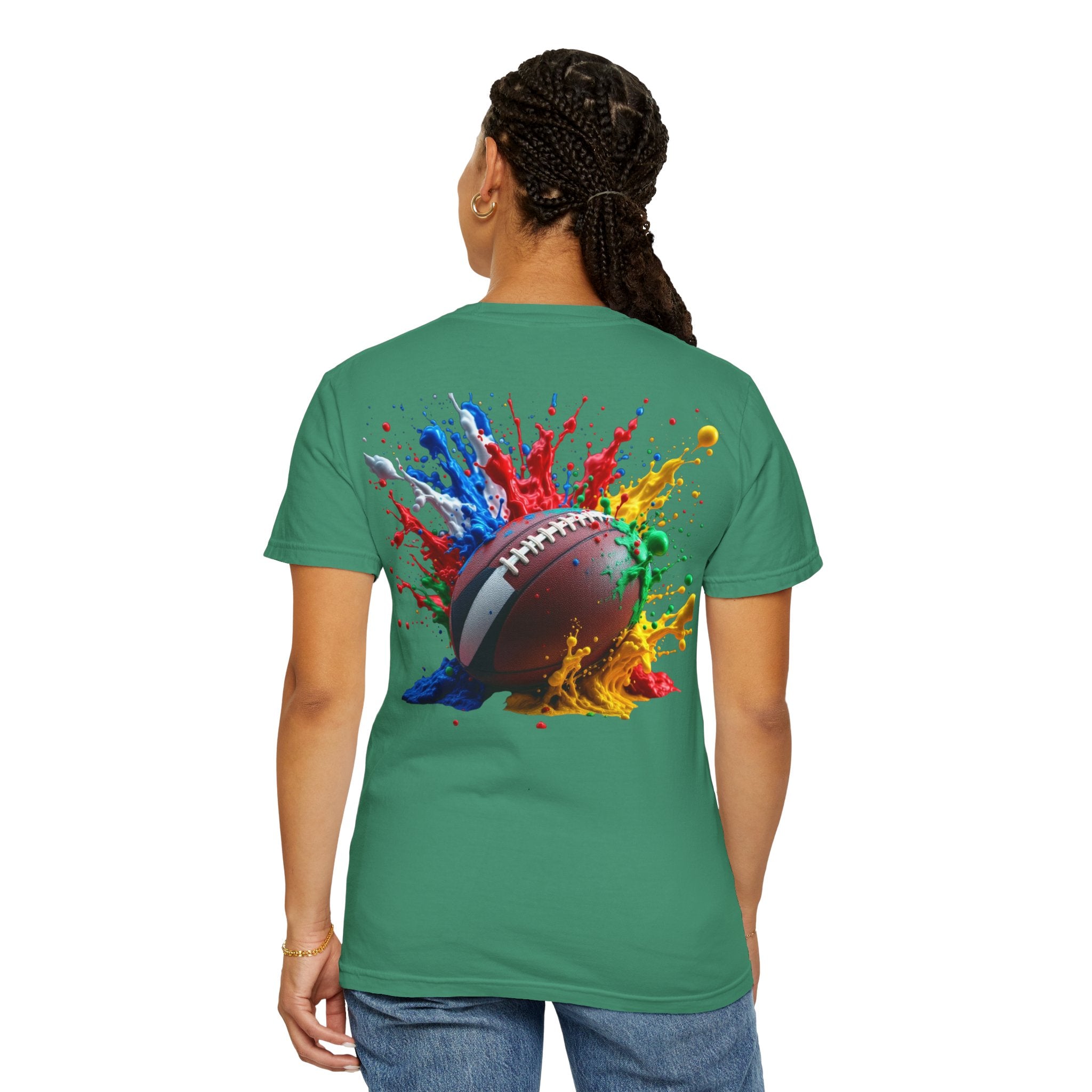 Rugby Ball Graphic T-Shirt, Unisex Vintage Tee, Perfect for Festivals, Beach Days, and Casual Wear, Gift for Sun Lovers