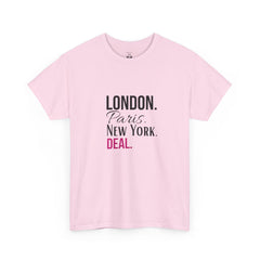 City Life Unisex Tee: London, Paris, New York Deal - Travel Shirt, Fashion Apparel, Gift for Travelers, Urban Outfit, Streetwear