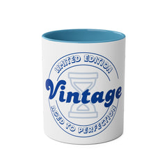 Vintage Limited Edition Two-Tone Coffee Mug - Aged to Perfection