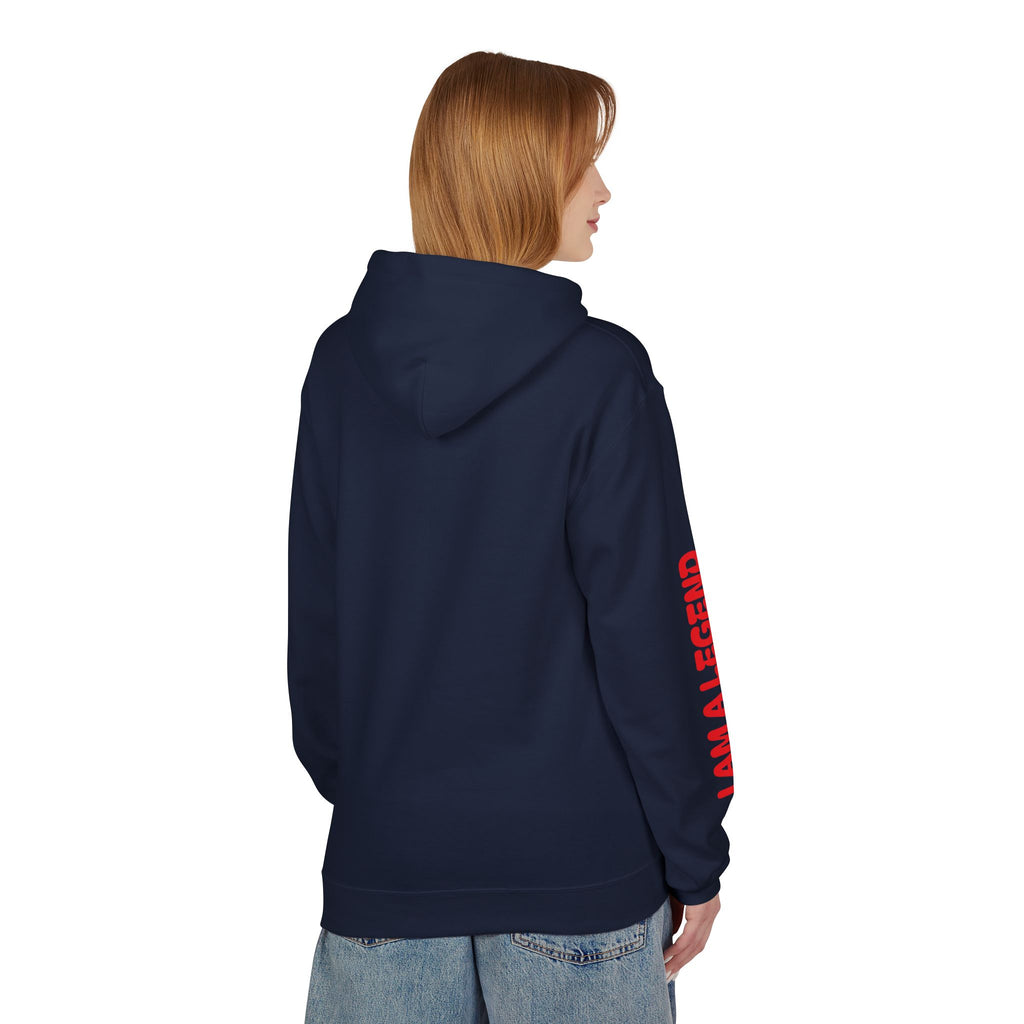 Legendary Spirit Hoodie - Unisex Fleece Sweatshirt, Motivational Gift, Trendy Streetwear, Perfect for Casual Days, Unique Statement Piece