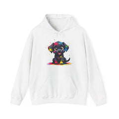 Colorful Puppy Sweatshirt - Cozy Pet Lover Hoodie, Gift for Dog Owners, Birthday Present, Dog-Themed Apparel, Animal Lover Fashion