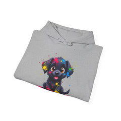 Colorful Puppy Sweatshirt - Cozy Pet Lover Hoodie, Gift for Dog Owners, Birthday Present, Dog-Themed Apparel, Animal Lover Fashion