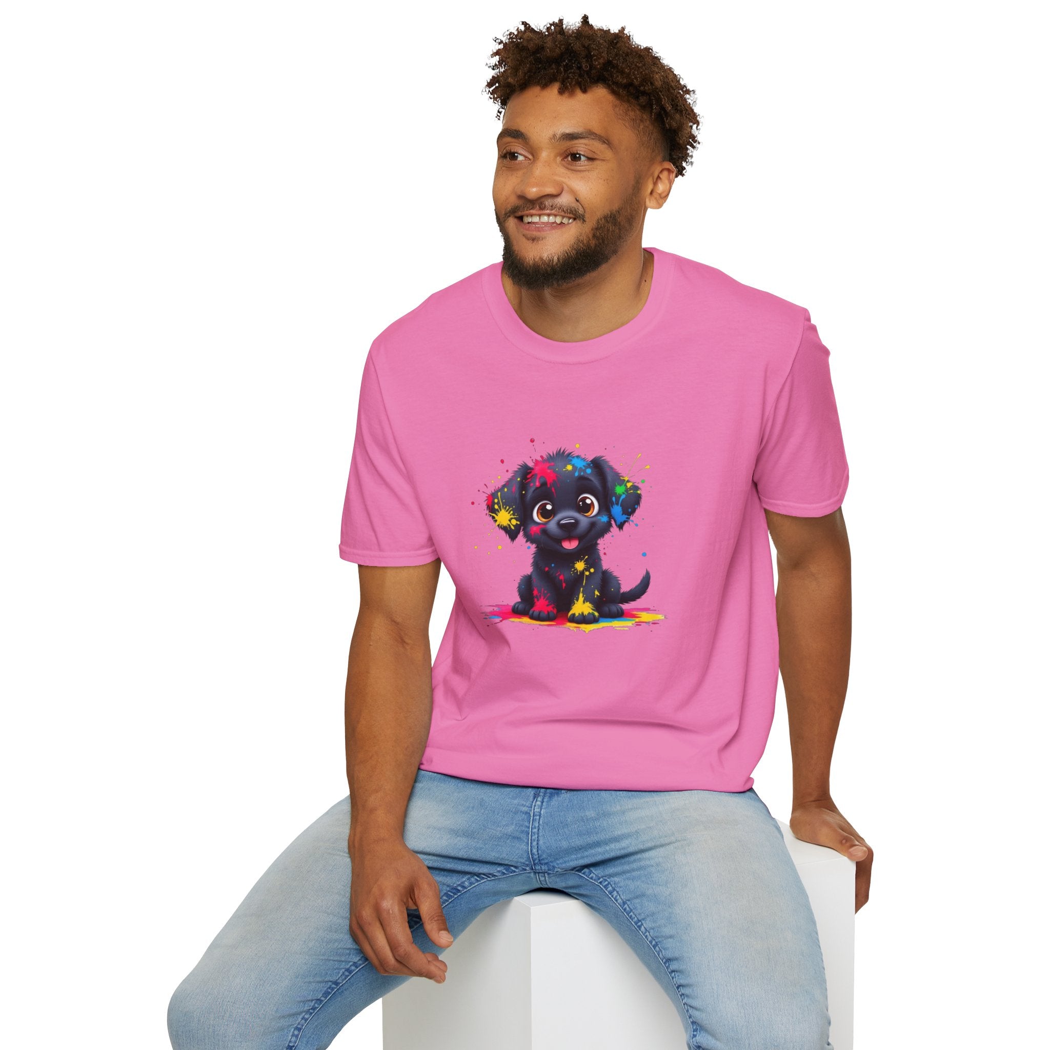 Cute Puppy Art Unisex T-Shirt, Dog Lover Shirt, Pet Parent Gift, Casual Wear, Funny Graphic Tee