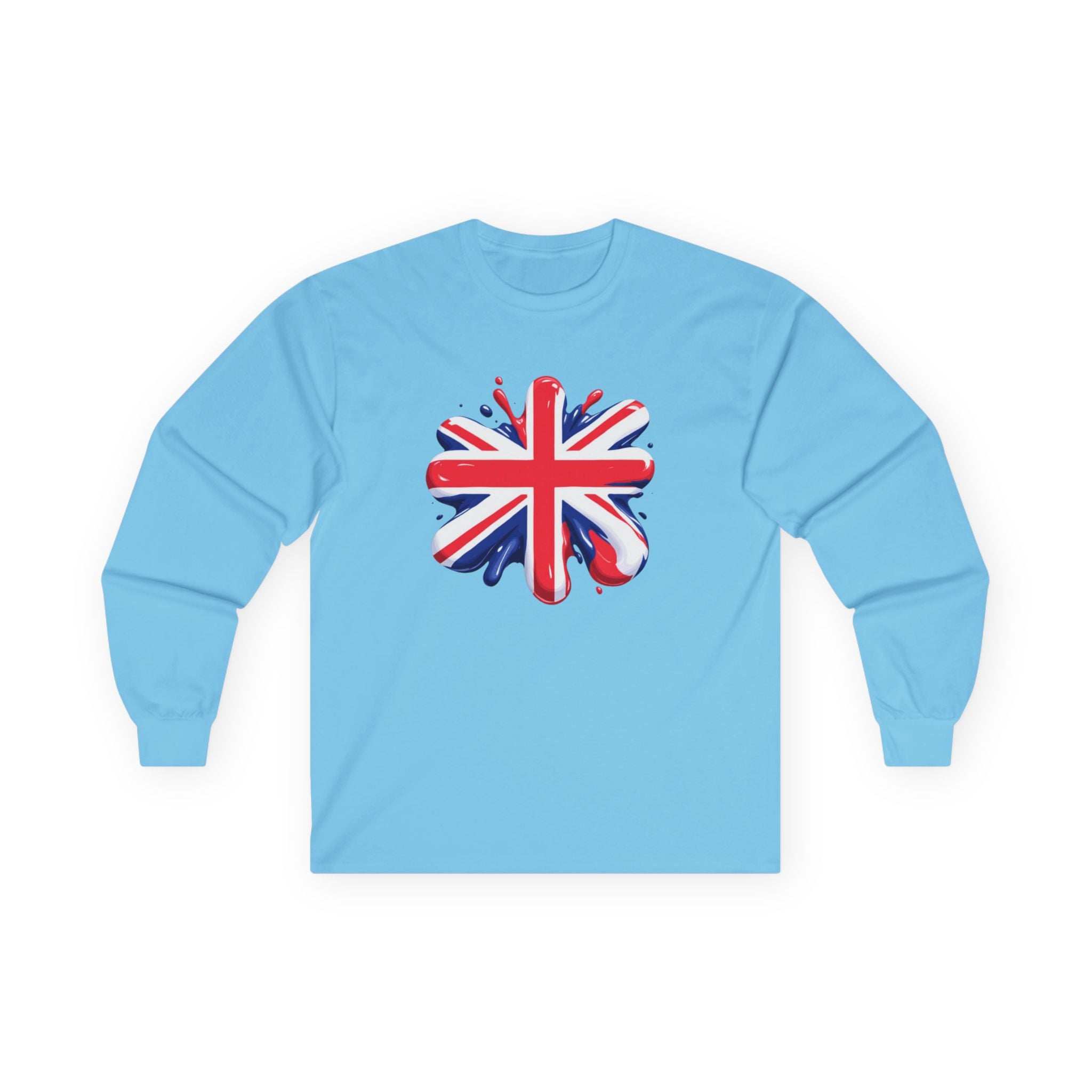 British Flag Long Sleeve Tee - Unisex Ultra Cotton, Perfect for Celebrations and Everyday Style