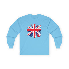 British Flag Long Sleeve Tee - Unisex Ultra Cotton, Perfect for Celebrations and Everyday Style