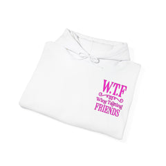 W.T.F. Wine Tasting Friends Hoodie - Unisex Heavy Blend Sweatshirt for Wine Lovers, Gift for Friends, Cozy Apparel for Tastings, Wine [...]