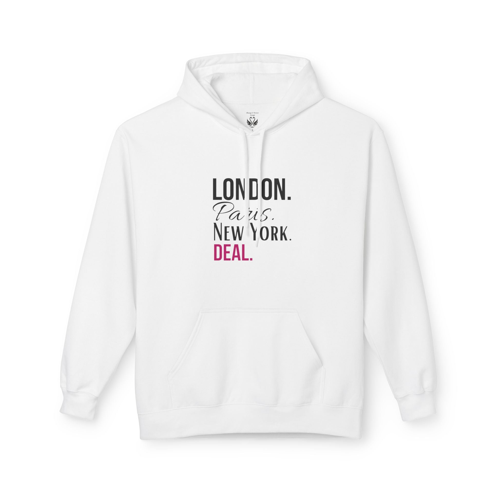 Stylish Travel Cities Hoodie - London, Paris, New York Design, Cozy Unisex Sweatshirt, Travel Lover Gift, Trendy Fashion