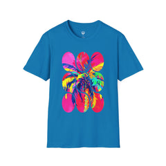 Vibrant Tropical T-Shirt, Beachwear, Summer Apparel, Casual Outfit, Gift for Friends, Festival Fashion