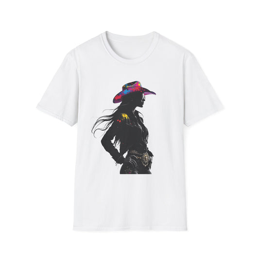 Cowgirl Vibes Unisex Softstyle T-Shirt - Trendy Western Graphic Tee