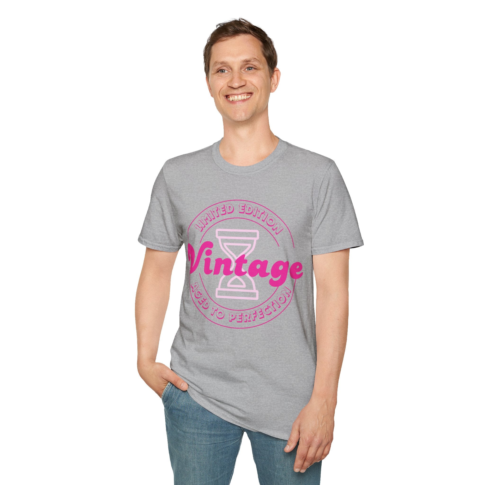 Vintage Inspired Unisex Softstyle T-Shirt - Perfect for Retro Lovers, Casual Outings, Birthdays, Anniversaries, Gift Ideas