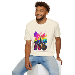 Vibrant Abstract Art T-Shirt | Unisex Graphic Tee, Casual Wear, Birthday Gift, Art Lovers Gift, Unique Fashion Statement