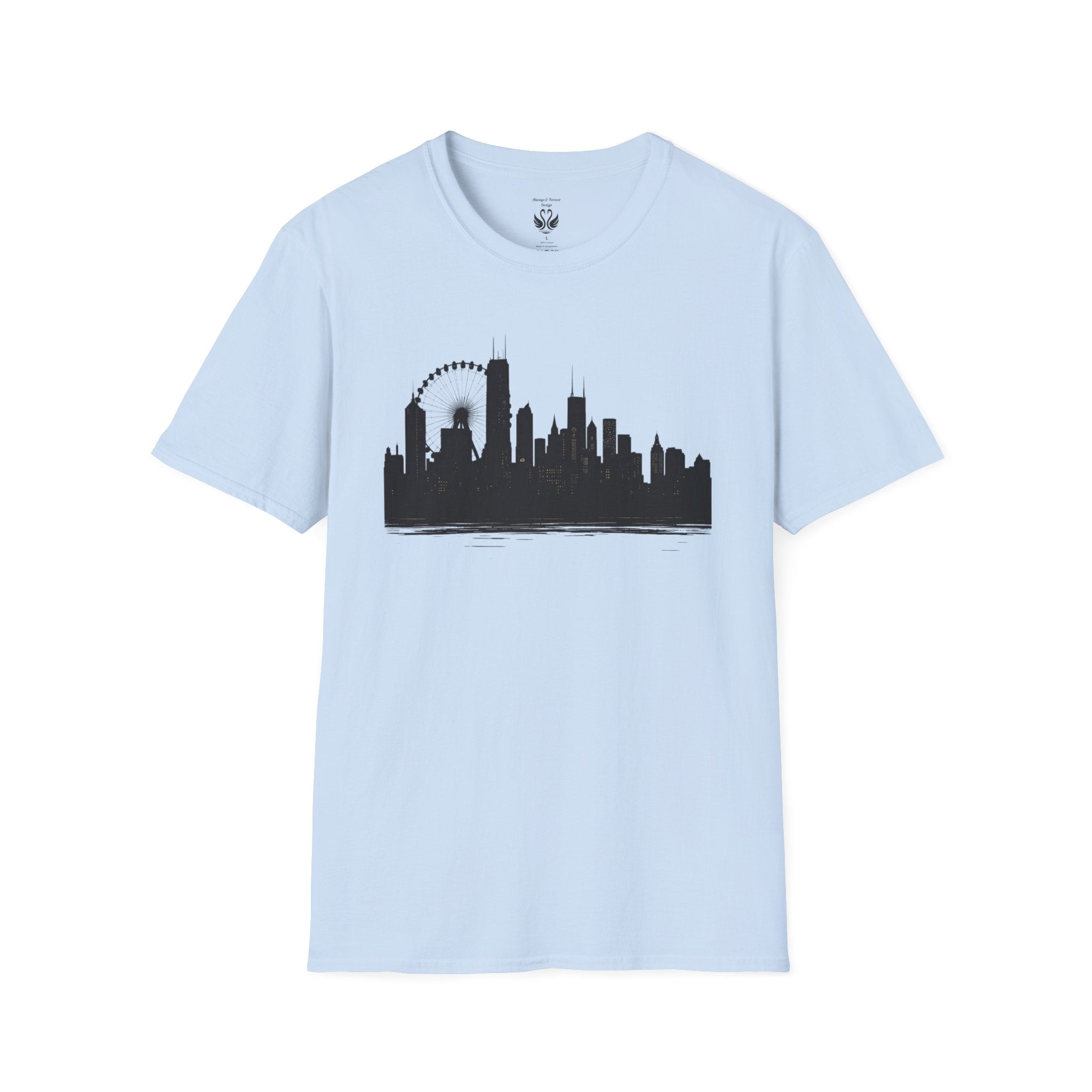 Skyline Unisex T-Shirt | City Lover Tee, Urban Art Shirt, Gift for Travelers, Vibrant Summer Apparel, Graphic T-Shirt